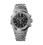 U1 Super Clone AP Royal Oak Silver - Black Dial Chronograph