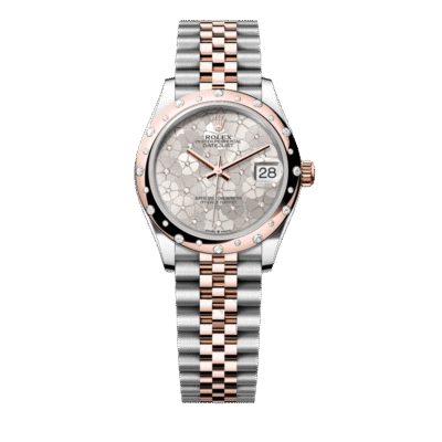 U1 Super Clone Rolex , Silver, Floral Motif Set With Diamons , 31 mm