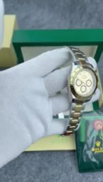 Super Clone Rolex Cosmograph Daytona, Golden, Black Counter Rings