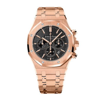 U1 Super Clone AP Royal Oak Rose Gold - Black Dial Chronograph