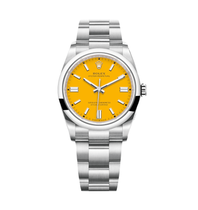 Super Clone Rolex Oyster Perpetual Yellow Dial