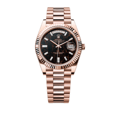 U1 Super Clone Rolex Day-Date -Fluted, Everose Gold