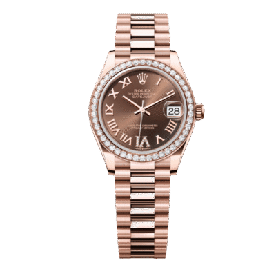 U1 Super Clone Rolex ,Oyster, 31 mm, Everose Gold And  Diamonds
