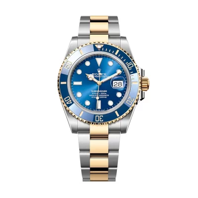 Reduced Super Clone Rolex Submariner Blue Gold