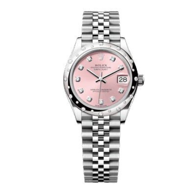 U1 Super Clone Rolex Oyster, Pink ,31 mm, Oystersteel White Gold and Diamonds Dial