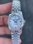 U1 Super Clone Rolex ,White Mother-of-Pearl Set With Diamonds , 31 mm