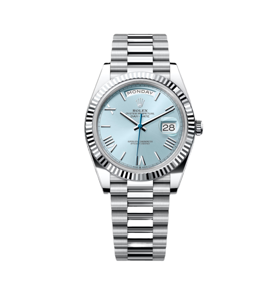Super Clone Rolex Day-Date - Ice Blue