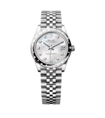 Super Clone Rolex Oyster, 31 mm, Oystersteel White Gold and Diamonds Dial