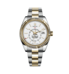 U1 Super Clone Rolex Sky-Dweller Bi-Colour White Dial