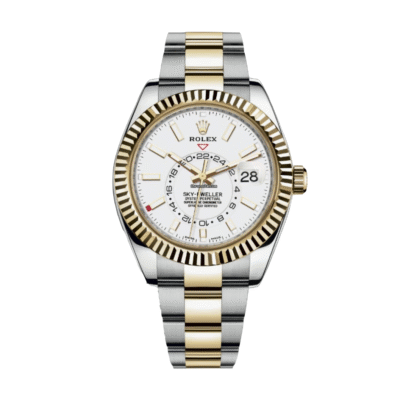U1 Super Clone Rolex Sky-Dweller Bi-Colour White Dial