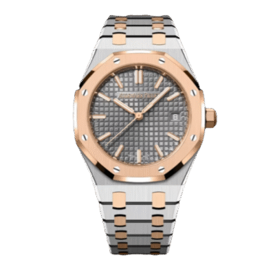 U1 Super Clone Royal Oak -Two--Tone Case, Stainless Steel and Pink Gold