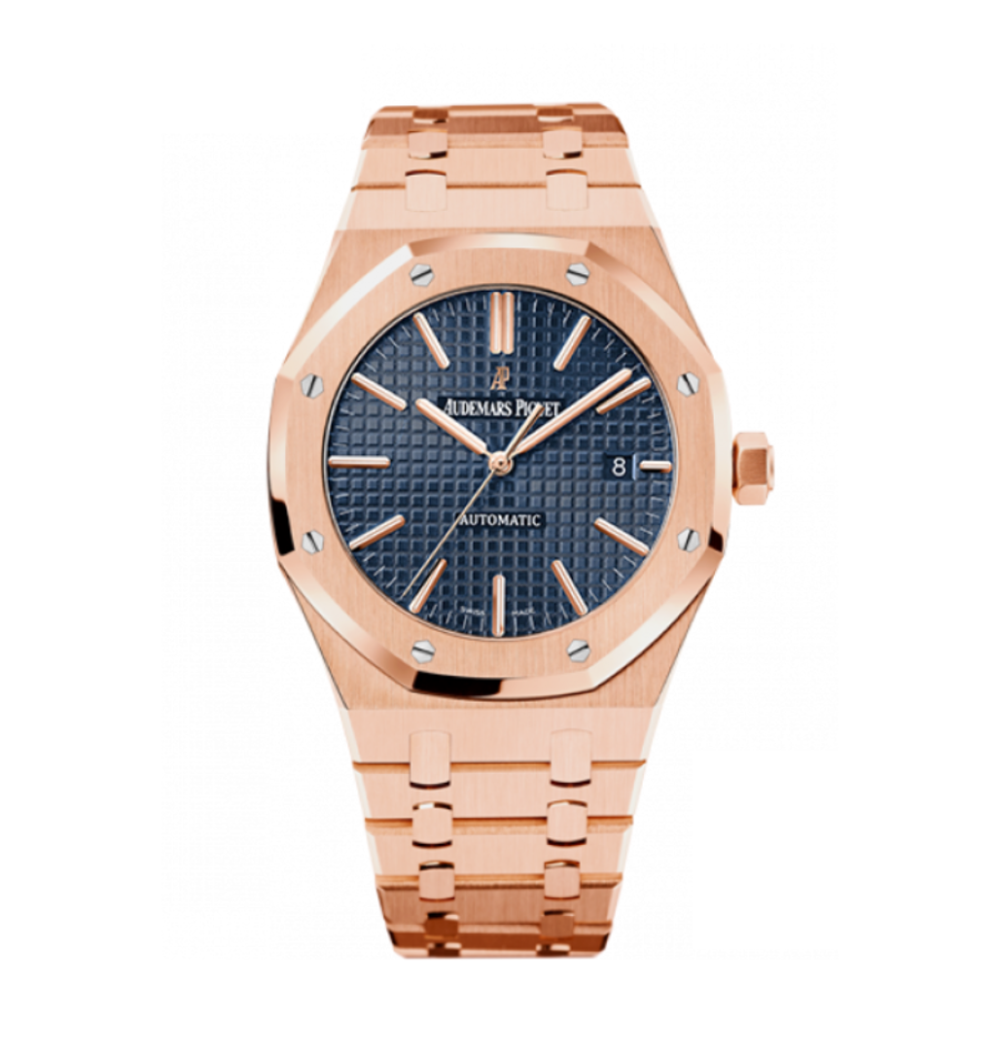 Super Clone AP Royal Oak Gold - Blue Dial