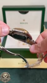 Super Clone Rolex Sky-Dweller Two Tone Champagne Dial