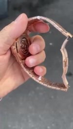 Super Clone AP Royal Oak RoseGold - Black Dial