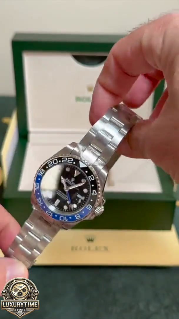 Super Clone Rolex GMT Master II Batman Oyster