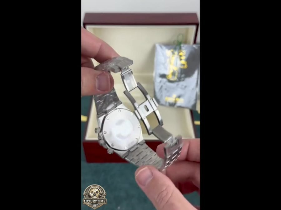 Super Clone AP Royal Oak Silver - Blue Dial Chronograph