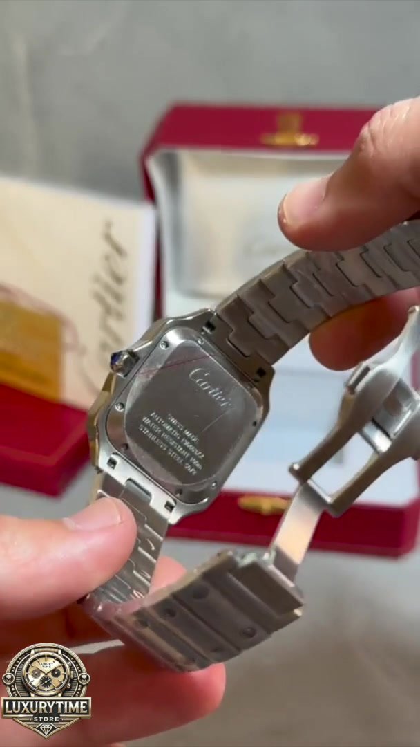 Super Clone Santos de Cartier Blue Dial