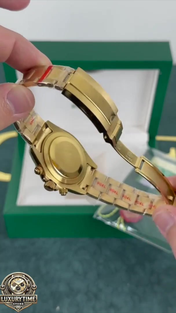 Super Clone Rolex Daytona Gold - Green Dial