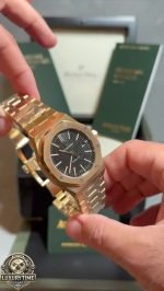 Super Clone AP Royal Oak Gold - Black Dial