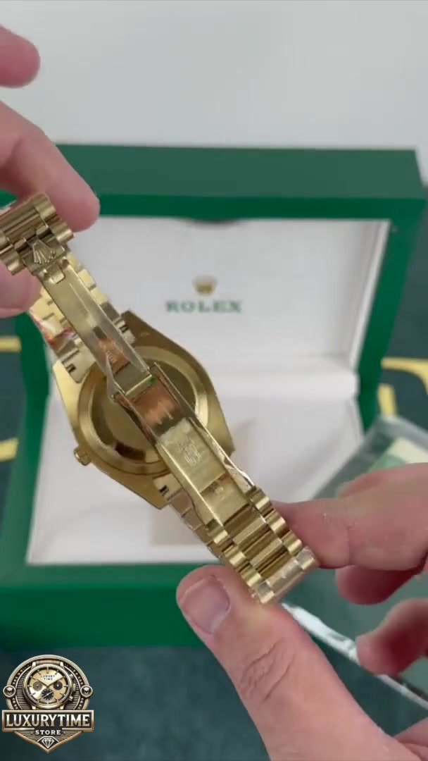 Super Clone Rolex Day-Date Gold  - Green Dial