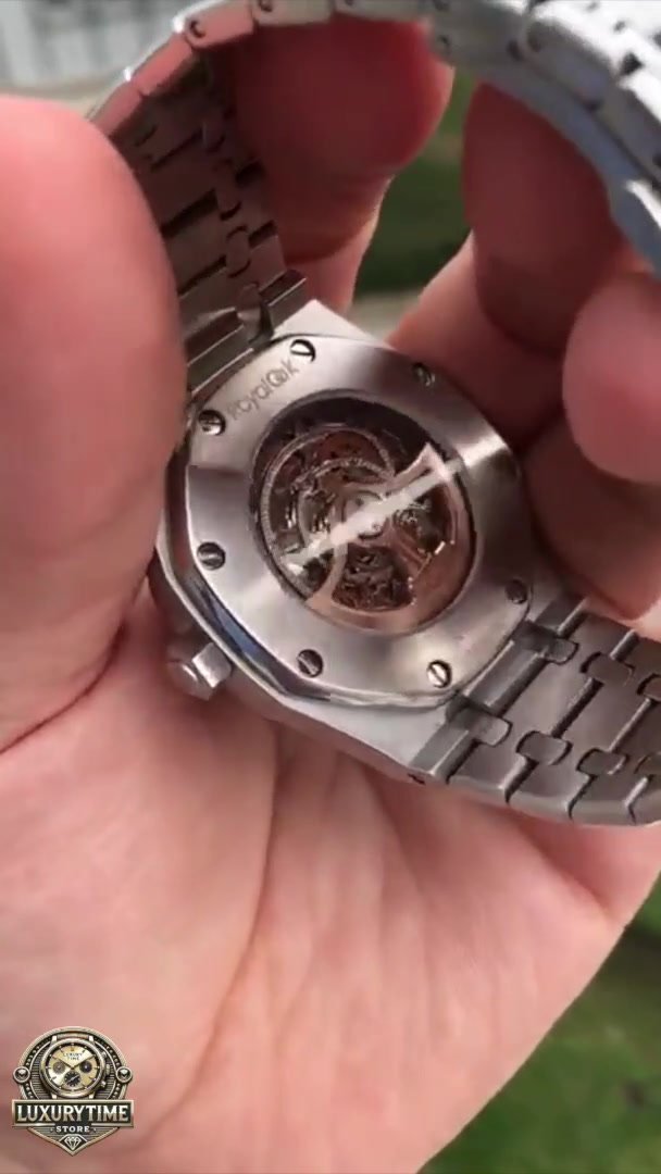 Super Clone AP Royal Oak Skeleton - Silver