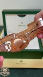 Super Clone Rolex Day-Date Rose Gold Green Dial