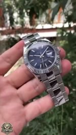 Super Clone Rolex Datejust Blue Dial Oyster