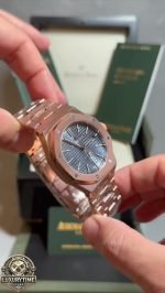 Super Clone AP Royal Oak Gold - Blue Dial