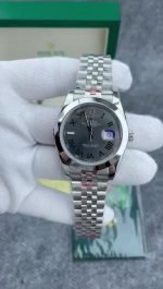 Super Clone Rolex Datejust Slate, Oystersteel and White Gold