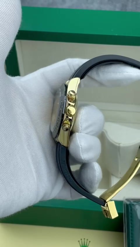 Super Clone Rolex Daytona, Oyster , Golden, Black Counter Rings