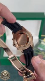 Super Clone Rolex Daytona Rose Gold - Oysterflex