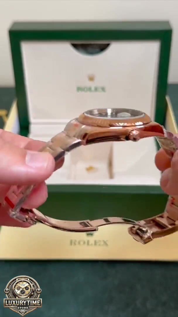 Super Clone Rolex Sky-Dweller Everose