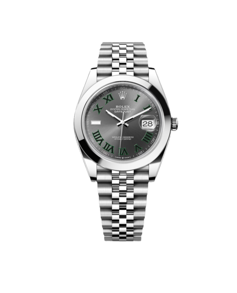 Super Clone Rolex Datejust Slate, Oystersteel and White Gold