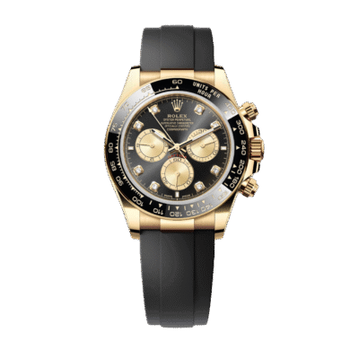U1 Super Clone Rolex Cosmograph Daytona Black And With Diamonds, Yellow Gold