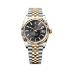 U1 Super Clone Rolex Sky - Dweller, Black And Yellow Gold, Jubilee
