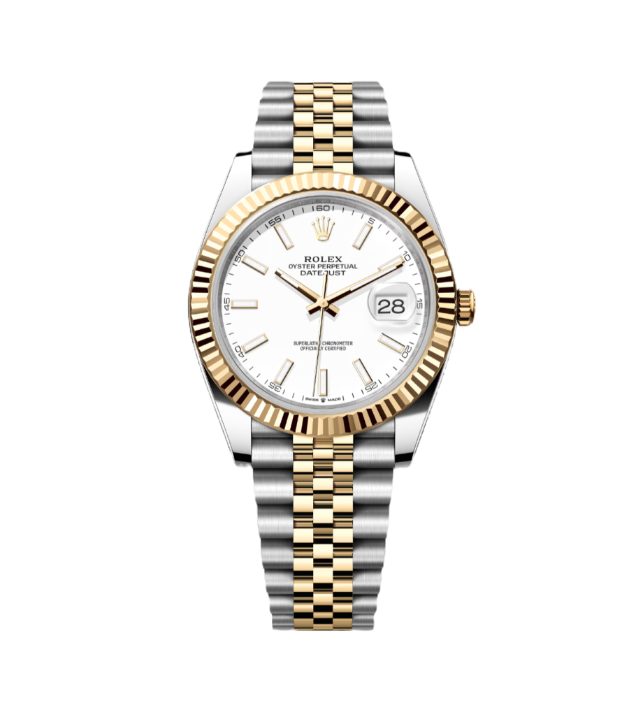 Super Clone Rolex Datejust White And Yellow Gold