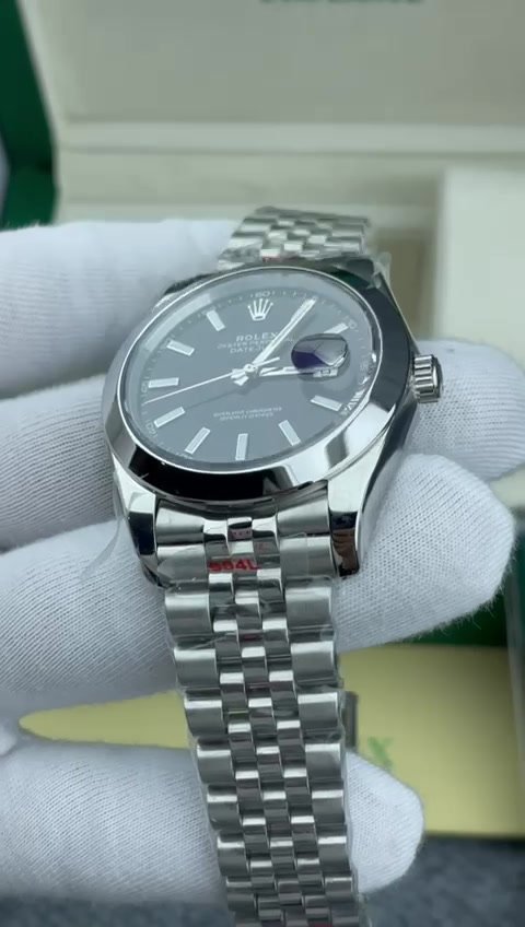 Super Clone Rolex Datejust , Oystersteel, Black Dial