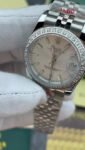 U1 Super Clone Rolex ,Oystersteel, Silver,  White Gold and  Diamonds , 31 mm