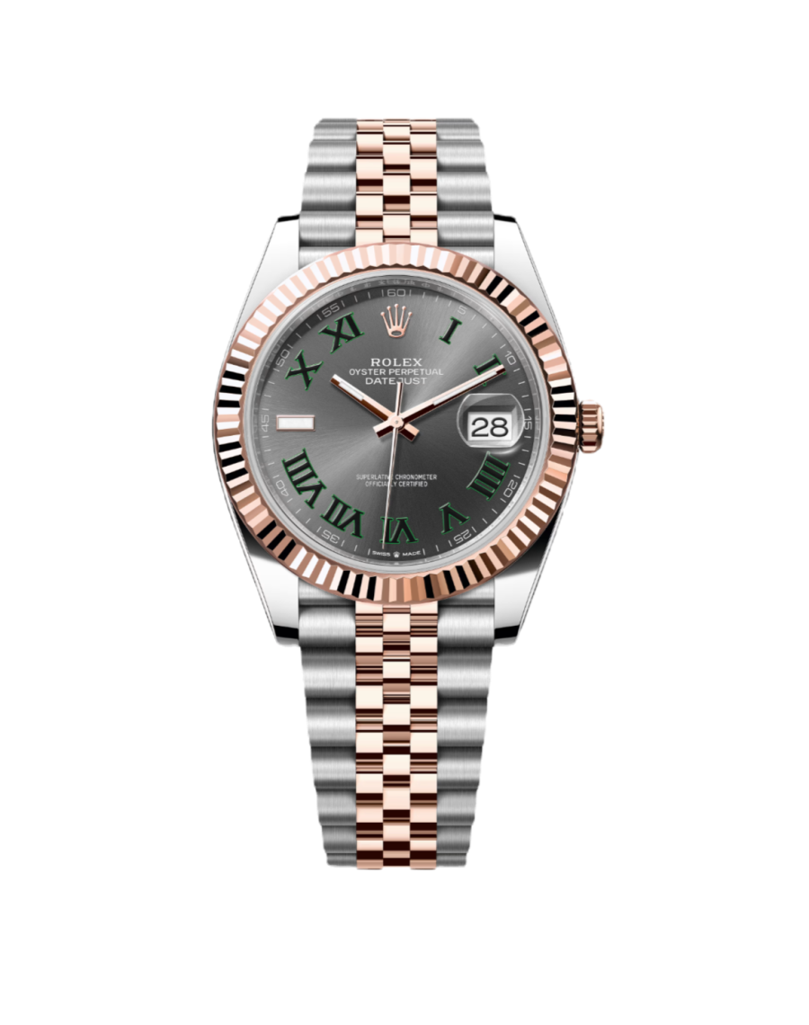 Super Clone Datejust Wimbledon , Slate, Oystersteel And Everose Gold
