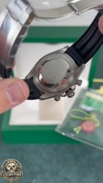 Super Clone Rolex Daytona Black Dial Oysterflex