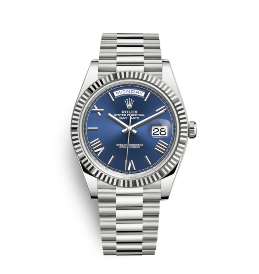 Super Clone Day-Date - Blue Dial