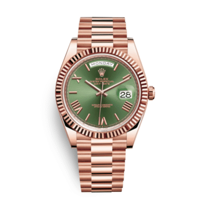 U1 Super Clone Rolex Day-Date Rose Gold Green Dial