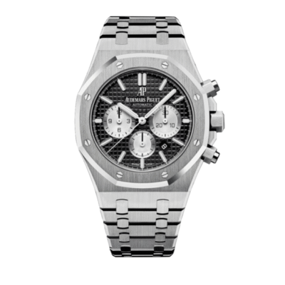 U1 Super Clone AP Royal Oak Silver - Black & Silver Dial Chronograph