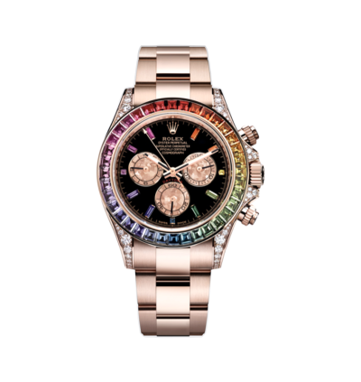 Super Clone Rolex Daytona Rose Gold Rainbow