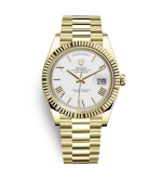 Super Clone Rolex Day-Date Gold - White Dial