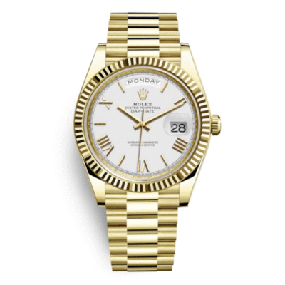 U1 Super Clone Rolex Day-Date Gold - White Dial