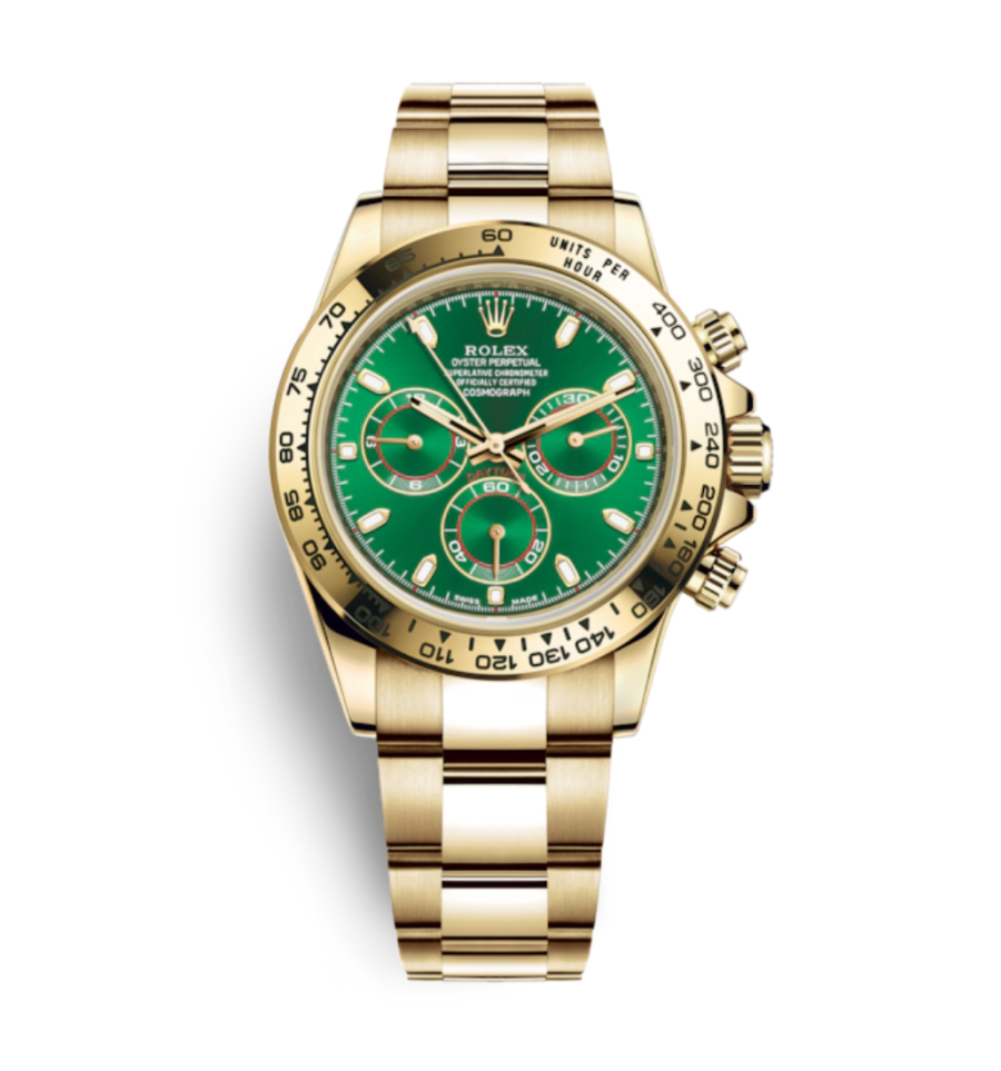 Super Clone Rolex Daytona Gold - Green Dial