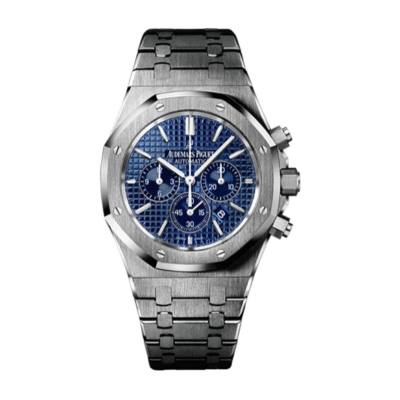 U1 Super Clone AP Royal Oak Silver - Blue Dial Chronograph