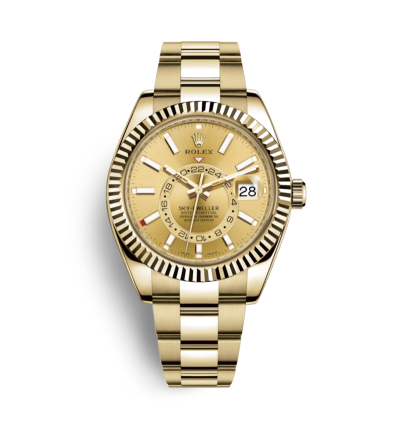 Super Clone Rolex Sky-Dweller Gold